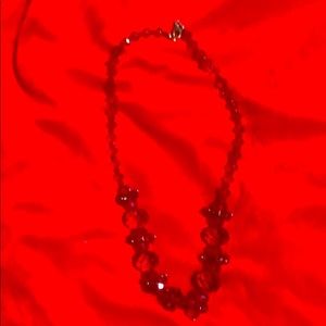 18”Red crystal beads